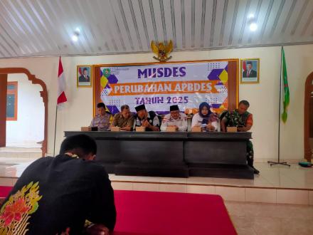 MUSDES PERUBAHAN APBDESA TAHUN 2025 DAN RENCANA PEMBANGUNAN AWAL TAHUN 2026